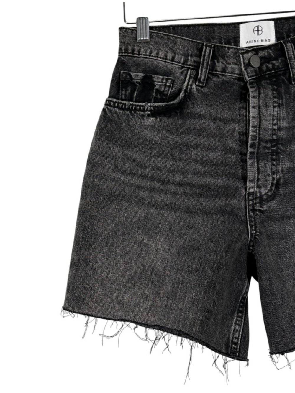 NEW Anine Bing Kat High Rise Jean Shorts Size 26 - Picture 5 of 12
